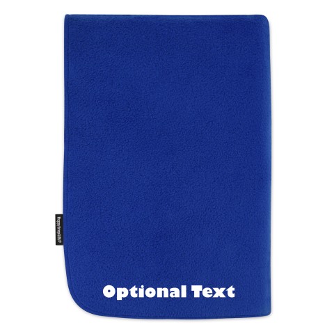 (70cm x 70cm) with No Icon - Royal Blue Fleece Fabric (Personalised with Text)