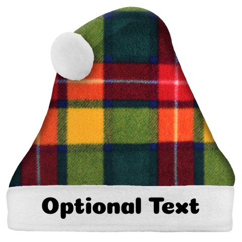 Regular Size - Tartan Check Fleece Fabric (Personalised with Text)