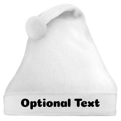 Regular Size - White Fleece Fabric (Personalised with Text)