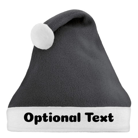 Smaller Adult Teen Size - Grey Fleece Fabric (Personalised with Text)