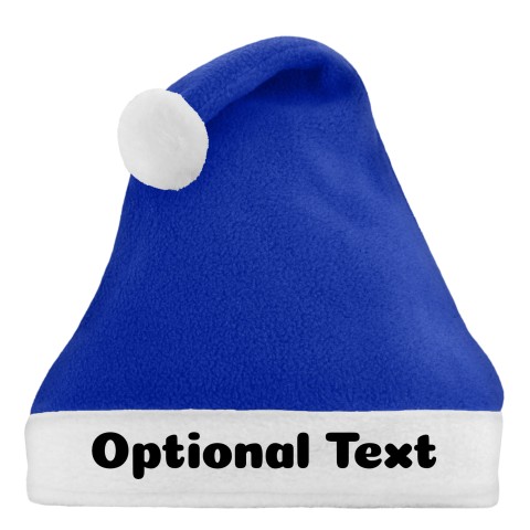 Smaller Adult Teen Size - Royal Blue Fleece Fabric (Personalised with Text)