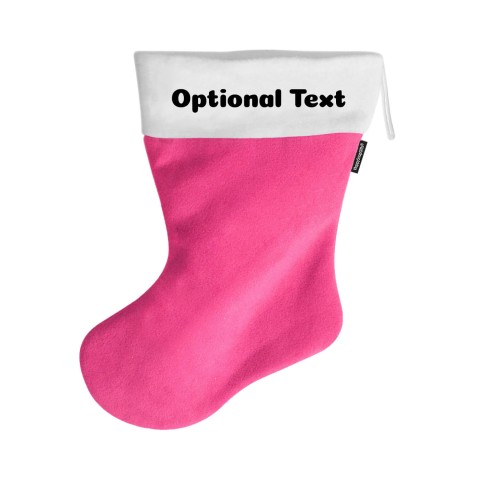 (55cm) - Fuchsia Pink Fleece Fabric (Personalised with Text)