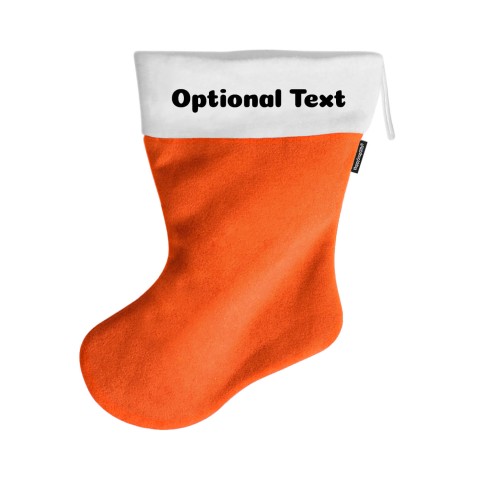(55cm) - Orange Fleece Fabric (Personalised with Text)