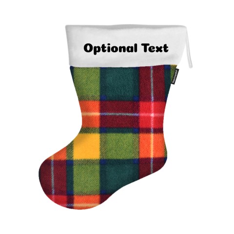 (55cm) - Tartan Fleece Fabric (Personalised with Text)