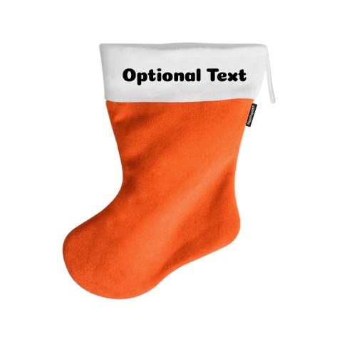 (45cm) - Orange Fleece Fabric (Personalised with Text)