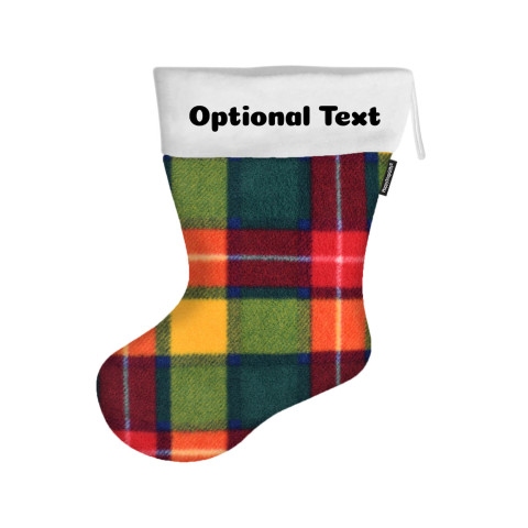 (45cm) - Tartan Fleece Fabric (Personalised with Text)