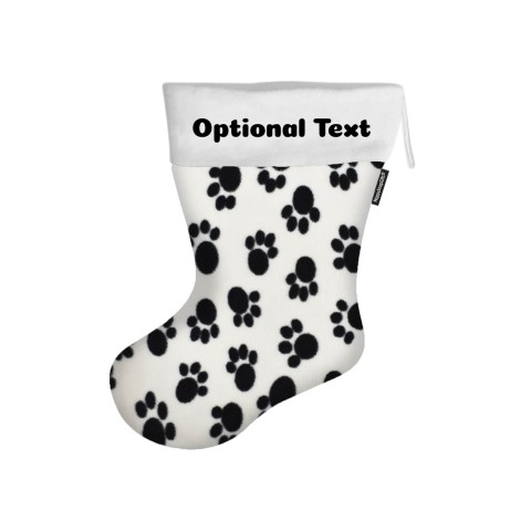 (25cm) - Paws Fleece Fabric (Personalised with Text)