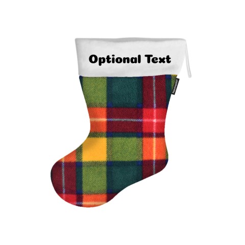 (25cm) - Tartan Fleece Fabric (Personalised with Text)