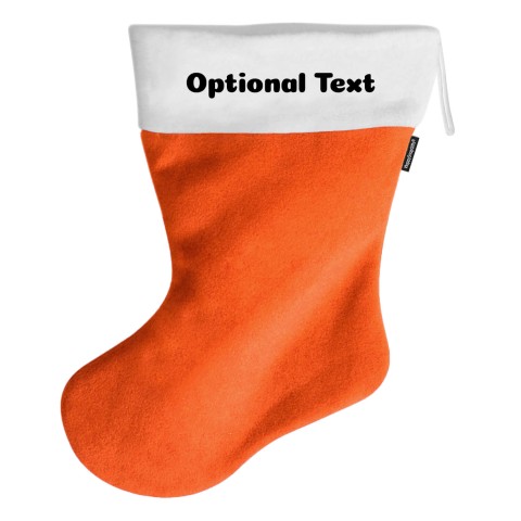 (100cm) - Orange Fleece Fabric (Personalised with Text)