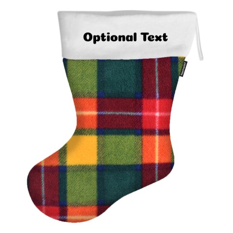 (100cm) - Tartan Fleece Fabric (Personalised with Text)