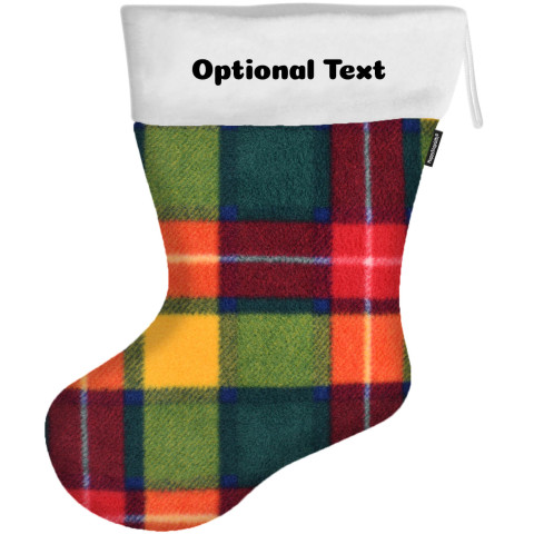 (150cm) - Tartan Fleece Fabric (Personalised with Text)