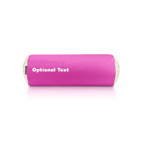 (Polyester Fibre Filling) (40cm x 13cm) - Bubblegum Pink Cotton Fabric with Organic Lavender (Personalised with Text)