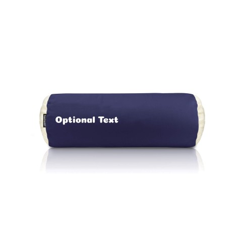 (Polyester Fibre Filling) (40cm x 13cm) - Navy Blue Cotton Fabric with Organic Lavender (Personalised with Text)