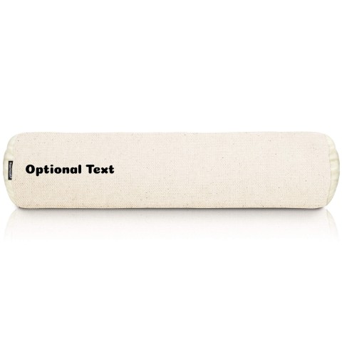 (Polyester Fibre Filling) (57cm x 13cm) - Natural Organic Cotton with Organic Lavender (Personalised with Text)