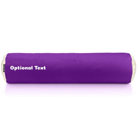 (Polyester Fibre Filling) (57cm x 13cm) - Purple Cotton Fabric (Personalised with Text)