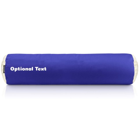 (Polyester Fibre Filling) (57cm x 13cm) - Royal Blue Cotton Fabric with Organic Lavender (Personalised with Text)