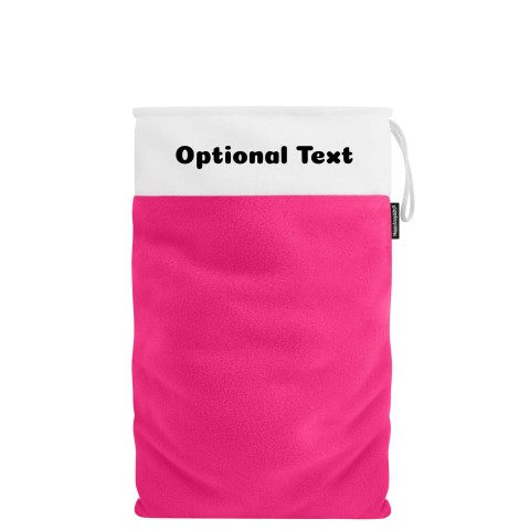 Large (55cm Size) - Fuchsia Pink Fleece Fabric (Personalised with Text)