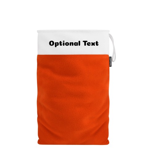 Large (55cm Size) - Orange Fleece Fabric (Personalised with Text)