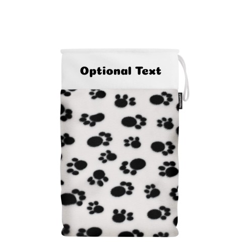 Large (55cm Size) - Paws Fleece Fabric (Personalised with Text)