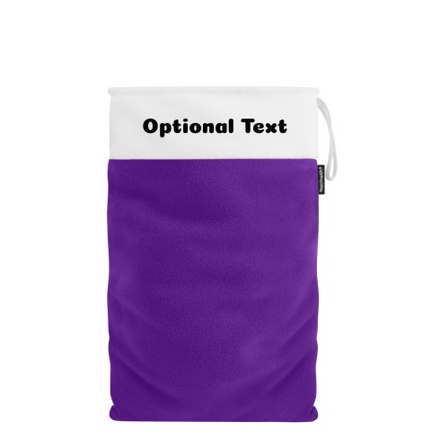 Large (55cm Size) - Purple Fleece Fabric (Personalised with Text)