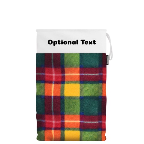 Large (55cm Size) - Tartan Fleece Fabric (Personalised with Text)