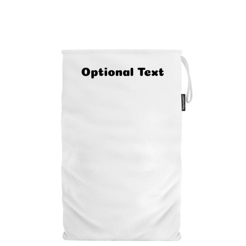 Large (55cm Size) - White Fleece Fabric (Personalised with Text)