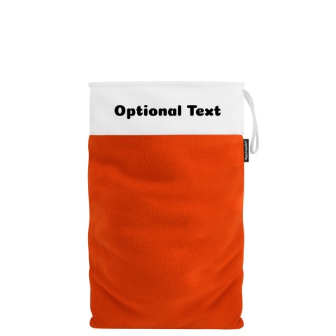 Medium (50cm Size) - Orange Fleece Fabric (Personalised with Text)
