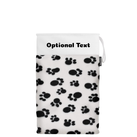 Medium (50cm Size) - Paws Fleece Fabric (Personalised with Text)