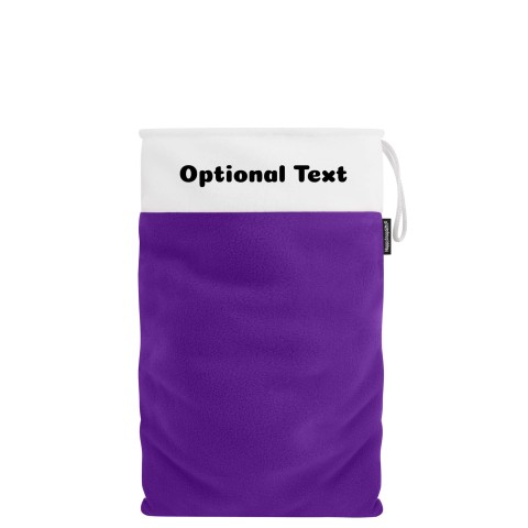 Medium (50cm Size) - Purple Fleece Fabric (Personalised with Text)
