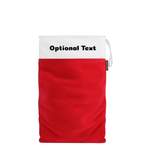 Medium (50cm Size) - Red Fleece Fabric (Personalised with Text)