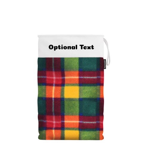 Medium (50cm Size) - Tartan Fleece Fabric (Personalised with Text)