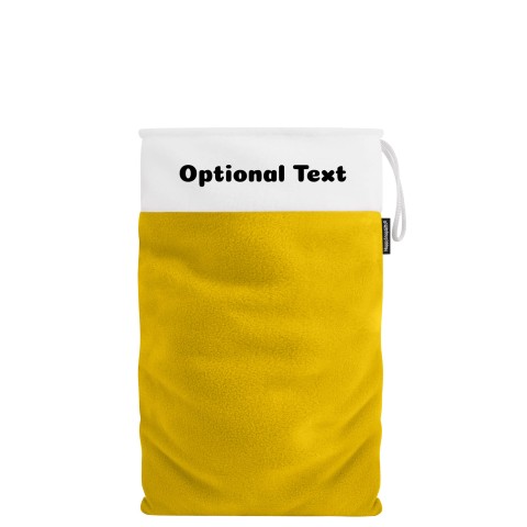 Medium (50cm Size) - Yellow Fleece Fabric (Personalised with Text)