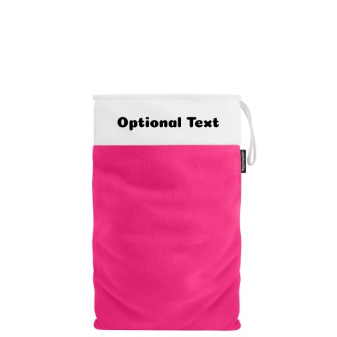 Small (30cm Size) - Fuchsia Pink Fleece Fabric (Personalised with Text)