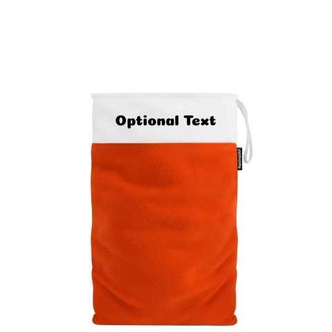 Small (30cm Size) - Orange Fleece Fabric (Personalised with Text)