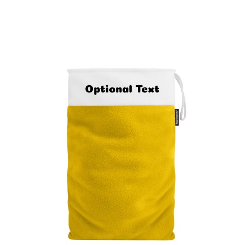 Small (30cm Size) - Yellow Fleece Fabric (Personalised with Text)