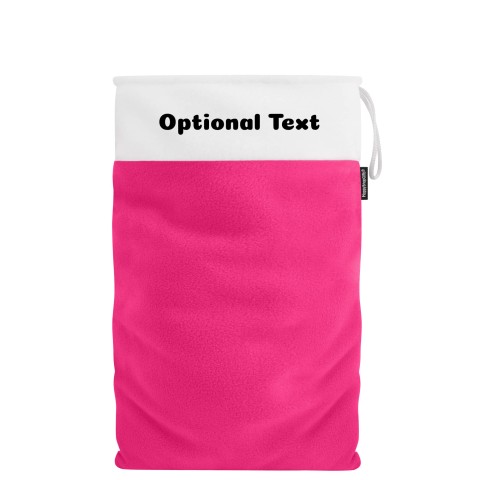 XL (75cm Size) - Fuchsia Pink Fleece Fabric (Personalised with Text)