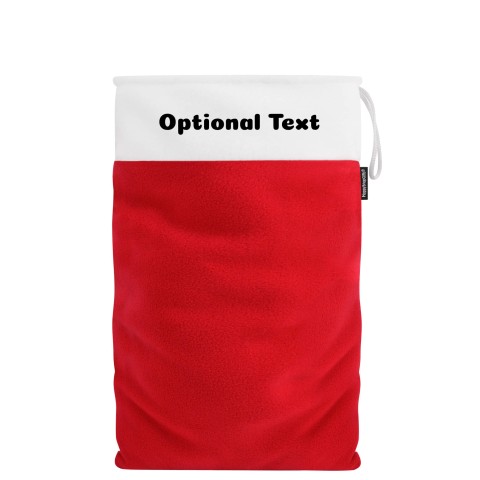 XL (75cm Size) - Red Fleece Fabric (Personalised with Text)