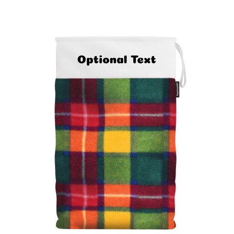 XL (75cm Size) - Tartan Fleece Fabric (Personalised with Text)