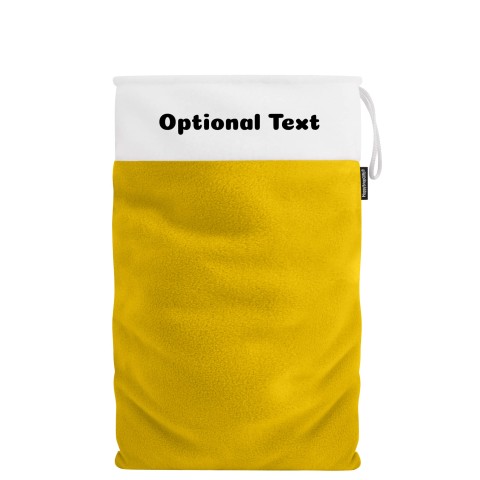 XL (75cm Size) - Yellow Fleece Fabric (Personalised with Text)
