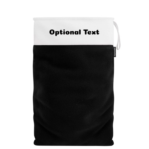 XXL (100cm Size) - Black Fleece Fabric (Personalised with Text)
