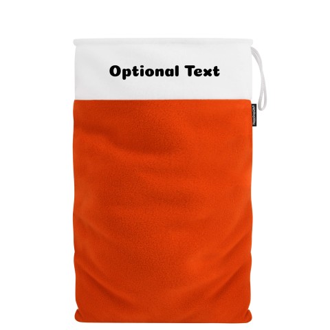 XXL (100cm Size) - Orange Fleece Fabric (Personalised with Text)