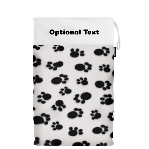XXL (100cm Size) - Paws Fleece Fabric (Personalised with Text)