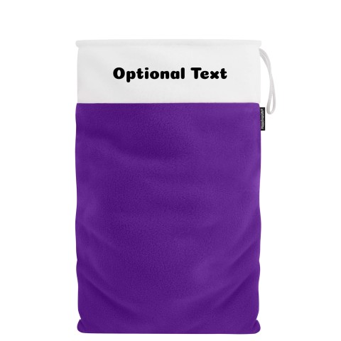 XXL (100cm Size) - Purple Fleece Fabric (Personalised with Text)