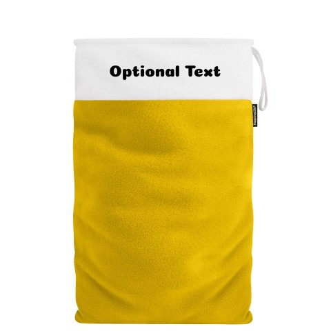 XXL (100cm Size) - Yellow Fleece Fabric (Personalised with Text)