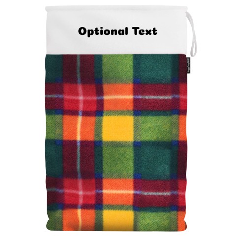 XXXL (150cm Size) - Tartan Fleece Fabric (Personalised with Text)