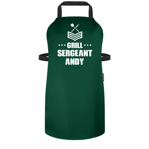 (70cm x 55cm) - Dark Green Polycotton Fabric (Personalised with Name)
