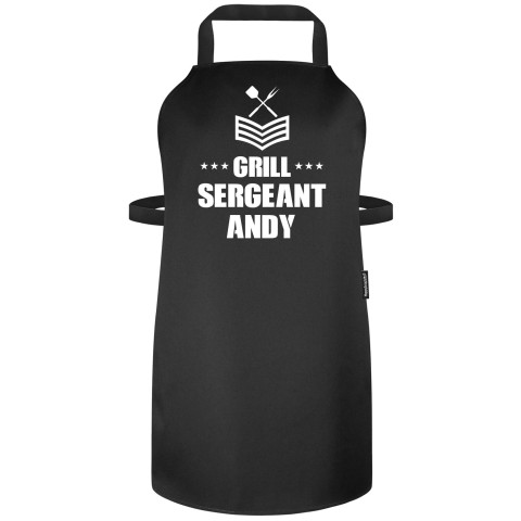 (90cm x 70cm) - Black Polycotton Fabric (Personalised with Name)