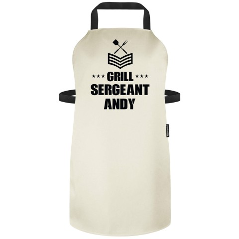 (90cm x 70cm) - Natural Cotton Fabric Adjustable Neck Fastening (Personalised with Name)