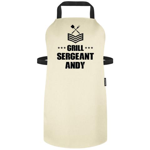 (90cm x 70cm) - Natural Organic Cotton Adjustable Neck Fastening (Personalised with Name)