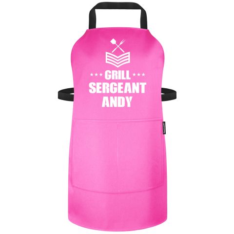 (90cm x 70cm) - Bubblegum Pink Cotton Fabric (Personalised with Name) and Matching Fabric Pocket
